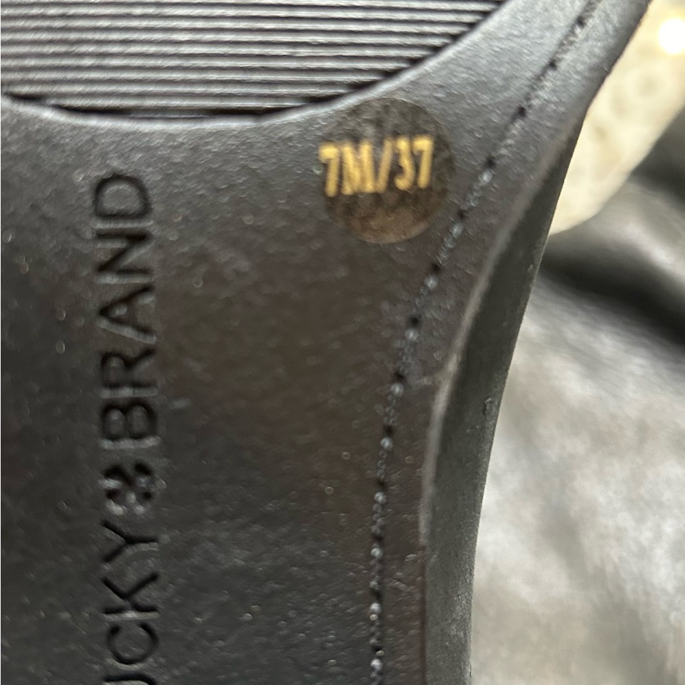 Lucky Brand Women's Black Leather Boots - Picture 6 of 10